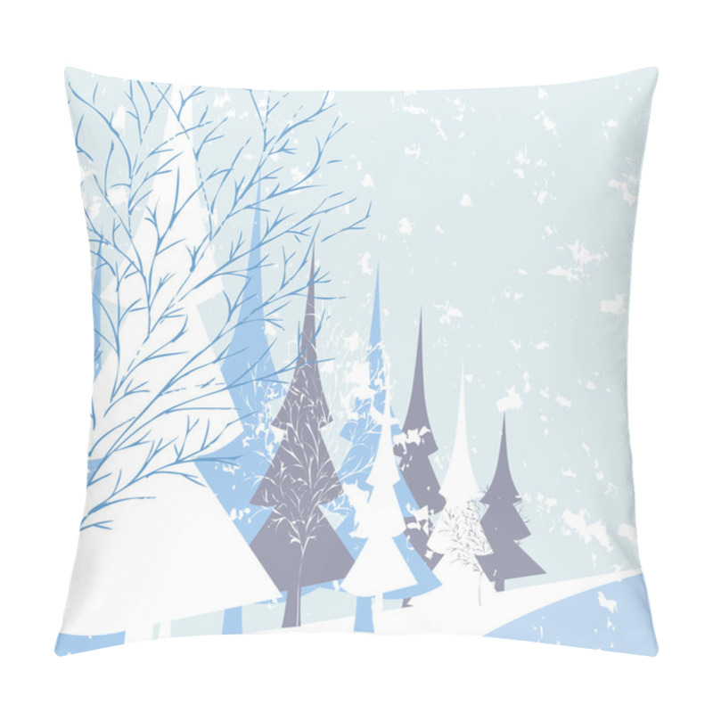 Personality  Winter Nature Background Pillow Covers