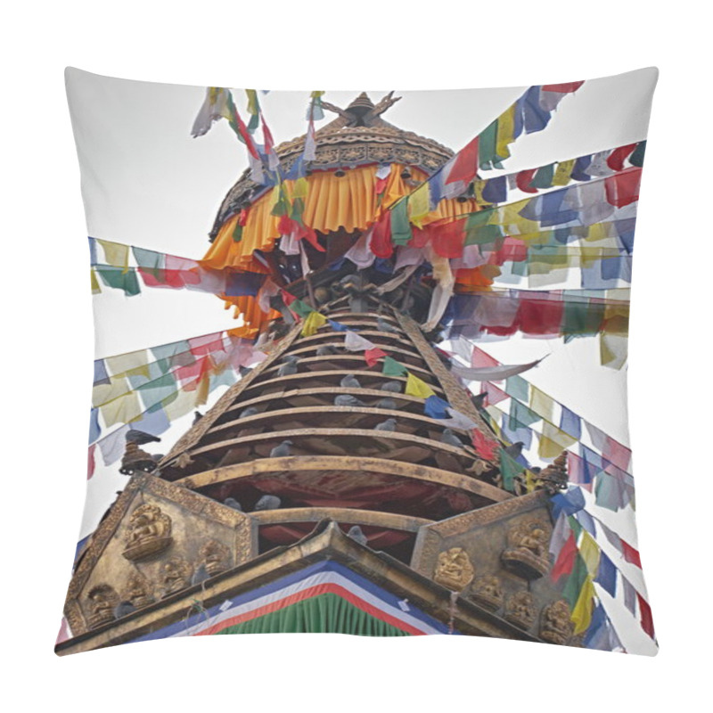 Personality  HIMALAYAS ARCHITECTURE IN NEPAL Pillow Covers