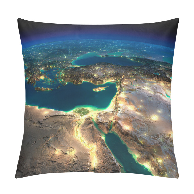 Personality  Night Earth. Africa And Middle East Pillow Covers