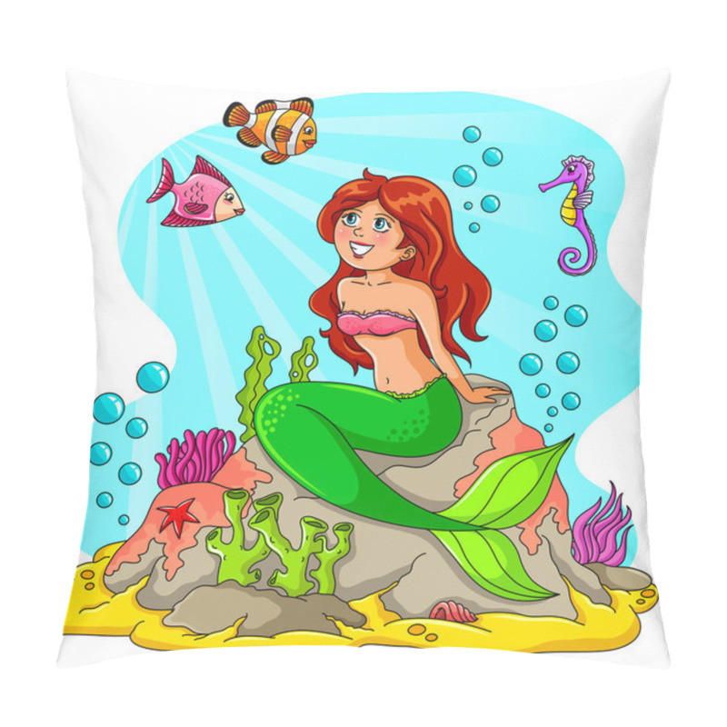 Personality  Mermaid And Friends Pillow Covers