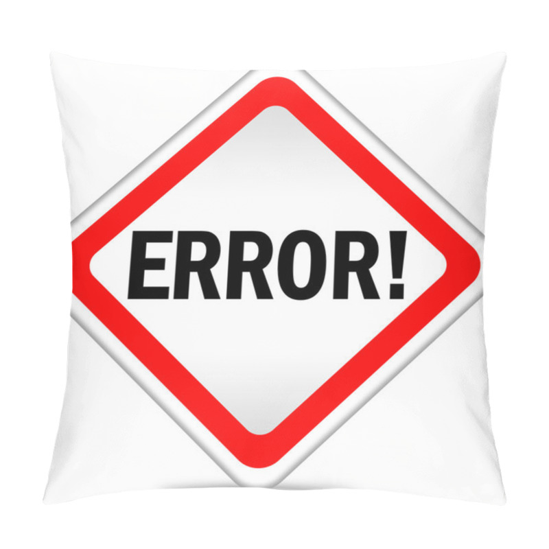 Personality  Error Icon Pillow Covers