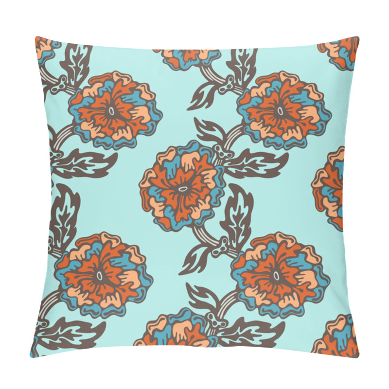 Personality  Floral Botanical Seamless Pattern Vector Pillow Covers