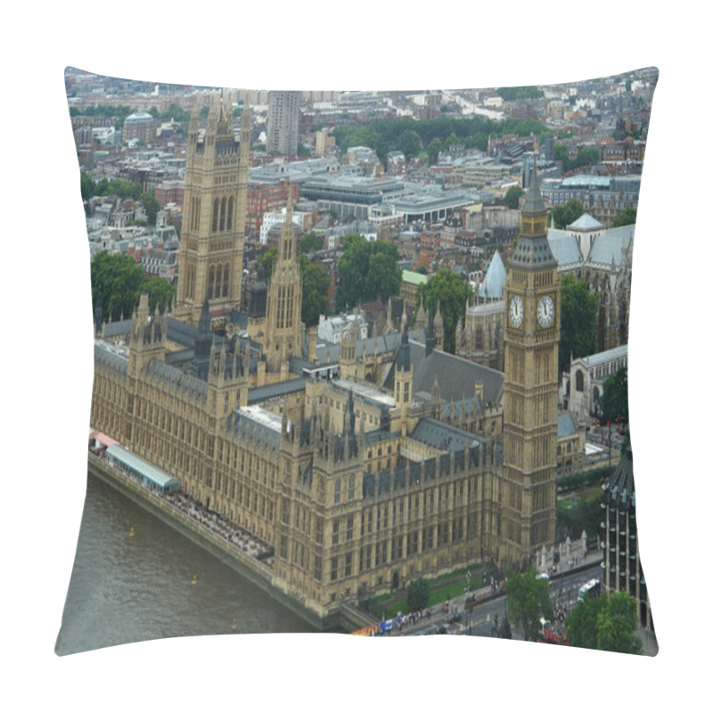 Personality  Houses Of Parliament And London City Detail Pillow Covers