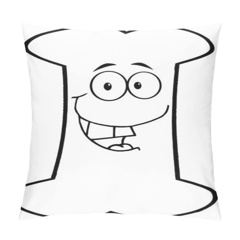 Personality  Outlined Bone Cartoon Character Pillow Covers