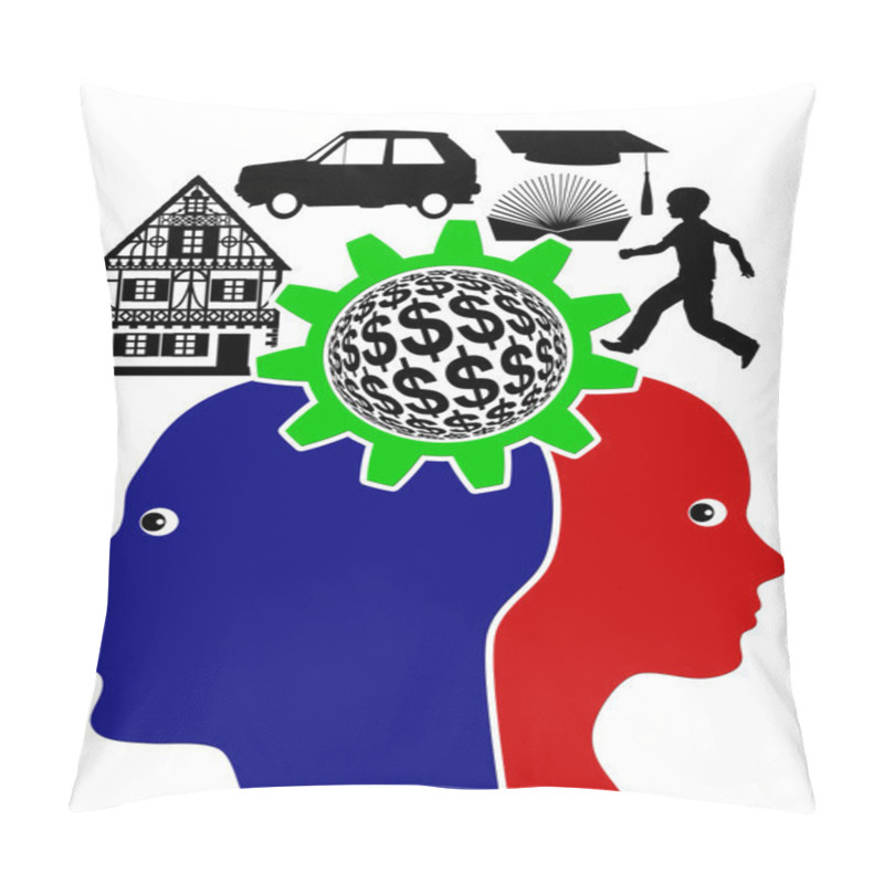 Personality  Couple Dreaming Of The Future Pillow Covers