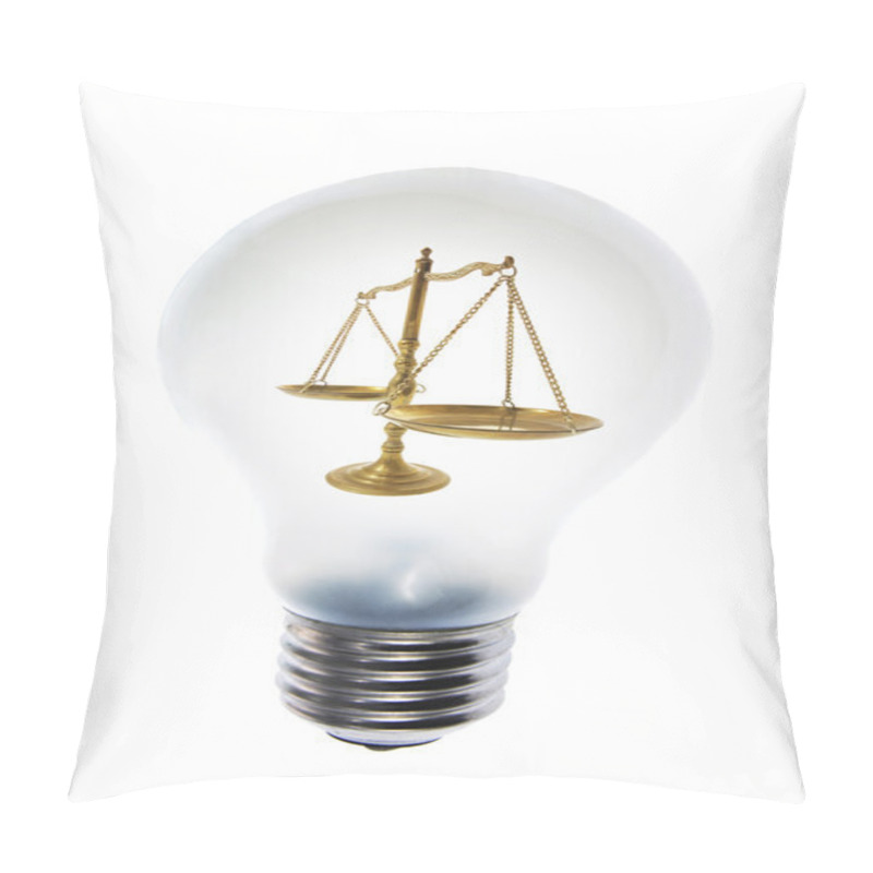 Personality  Light Bulb And Brass Scale Pillow Covers