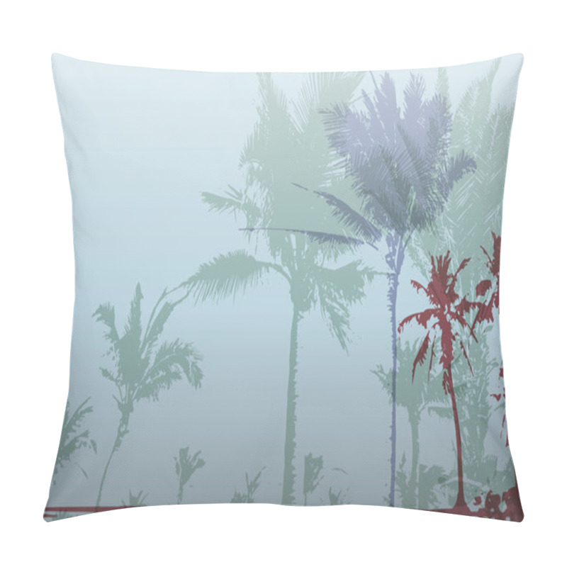 Personality  Palm Tree Print Pillow Covers