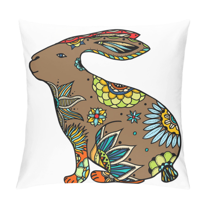 Personality  Doodle Rabbit Illustration Pillow Covers