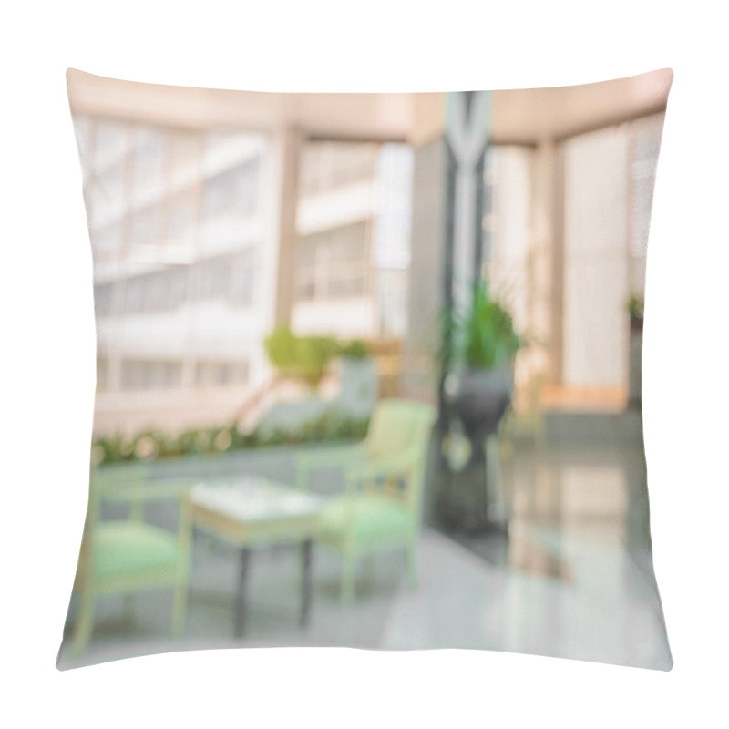 Personality  Abstract Hotel Lobby Blur Background Pillow Covers