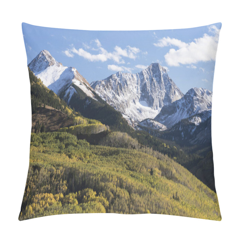 Personality  Clark Peak 13,568 Feet And Capital Peak 14,130 Feet Located Within The White River National Forest In Western Colorado. Pillow Covers