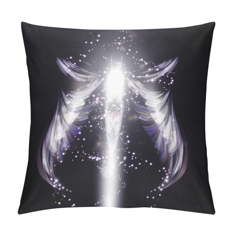 Personality  Angel Vector Futuristic Background Pillow Covers