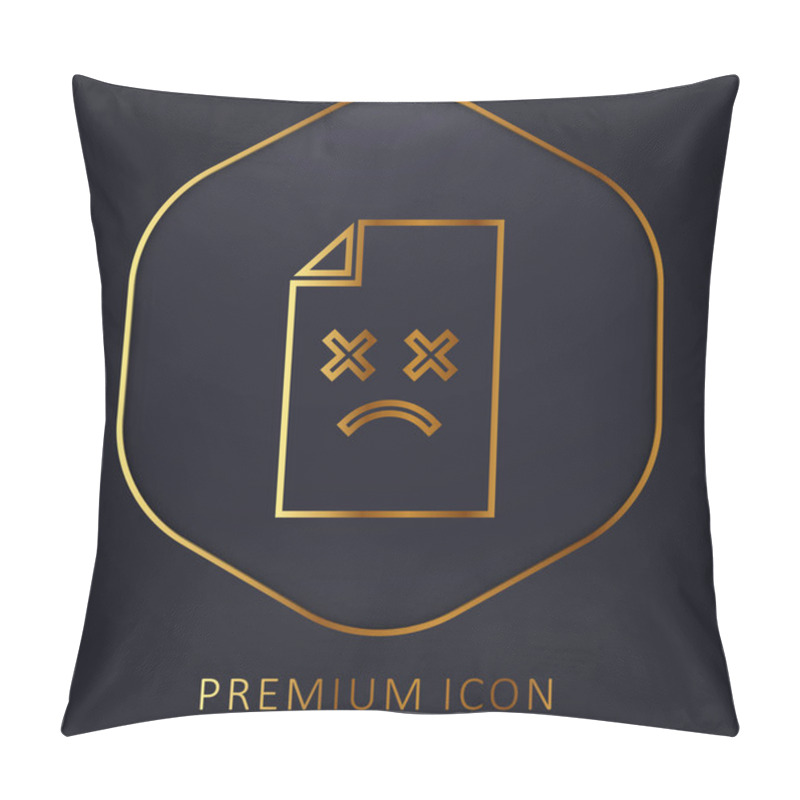 Personality  Archive Golden Line Premium Logo Or Icon Pillow Covers