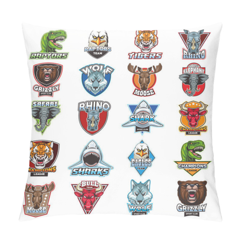 Personality  Bundle Of Twenty Wild Animals Heads Emblems Pillow Covers