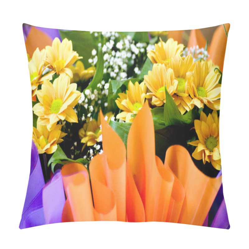 Personality  Beautiful Yellow Flowers Pillow Covers