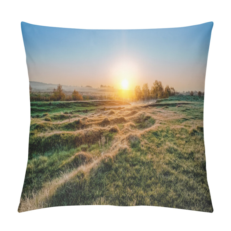 Personality  Frosty Morning Sunrise Pillow Covers