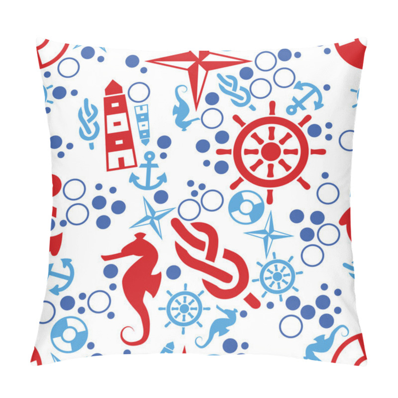 Personality  Marine Seamless Pattern Pillow Covers