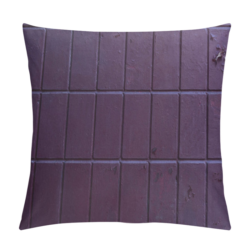 Personality  Old Weathered Purple Brick Wall Background  Pillow Covers