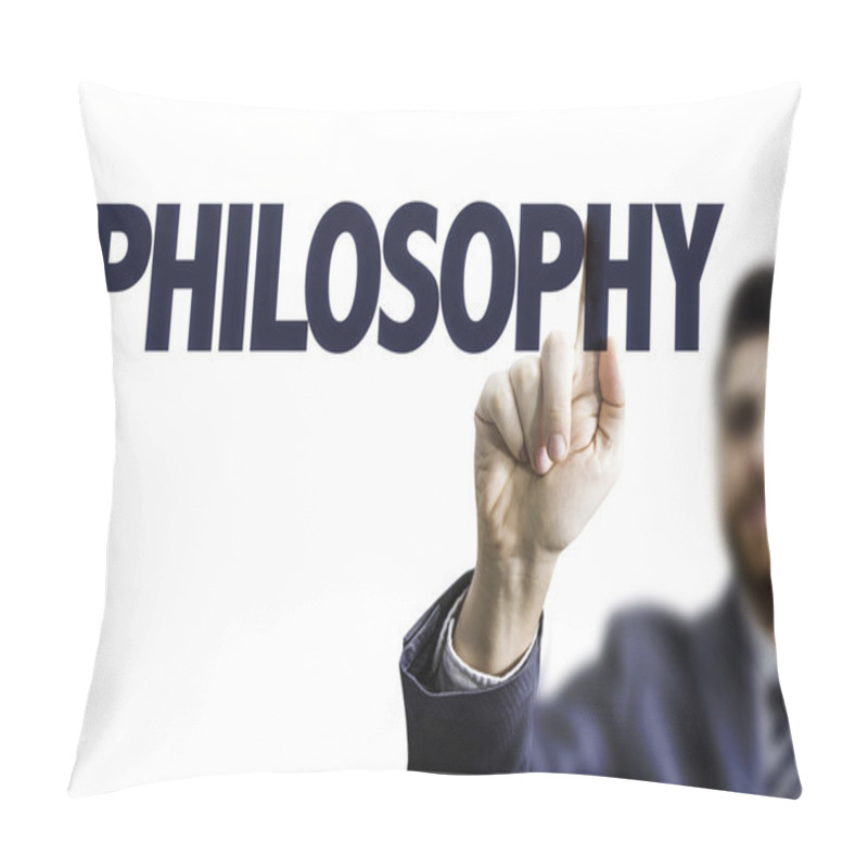 Personality  Business Man Pointing The Text Pillow Covers