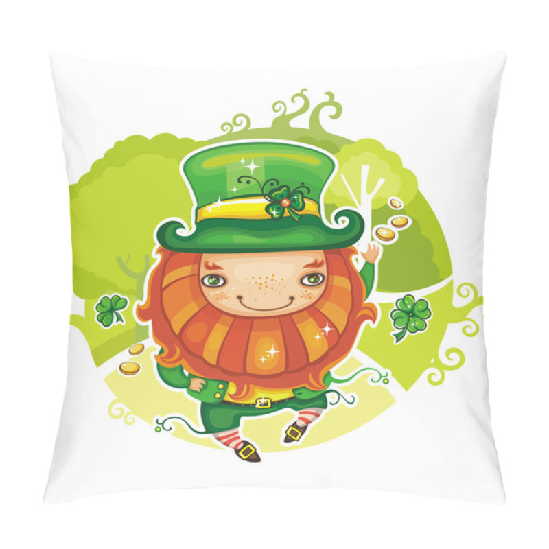 Personality  St. Patrick's Day Leprechaun Series 4 Pillow Covers