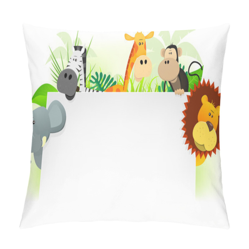 Personality  Wild Animals Letterhead Background Pillow Covers