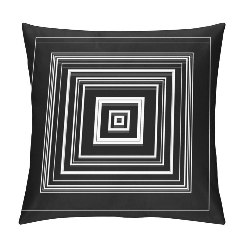 Personality  Radiating Squares Pattern Pillow Covers