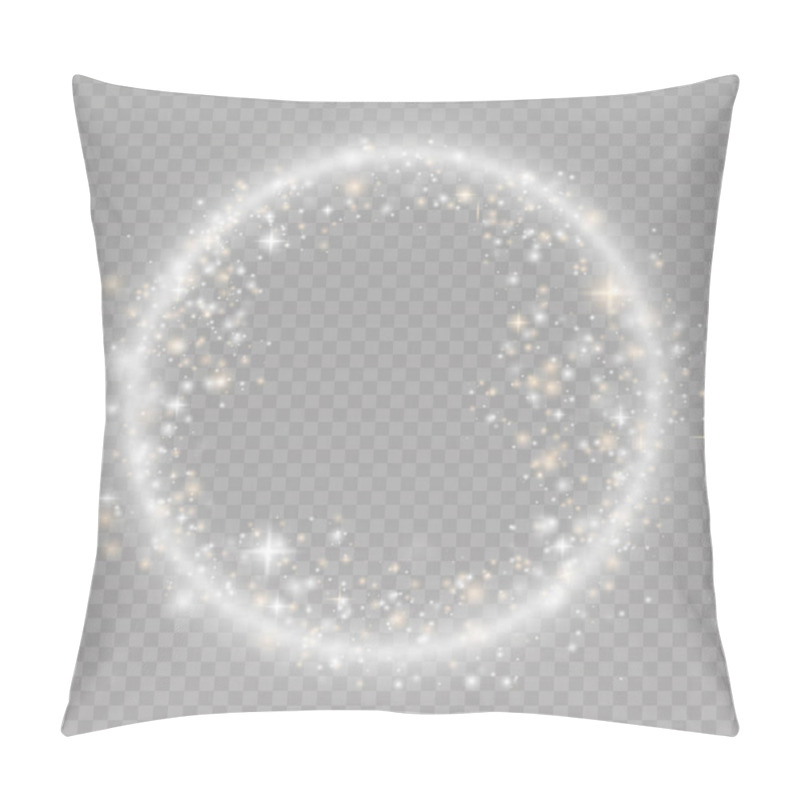 Personality  Round Shiny Frame  Pillow Covers