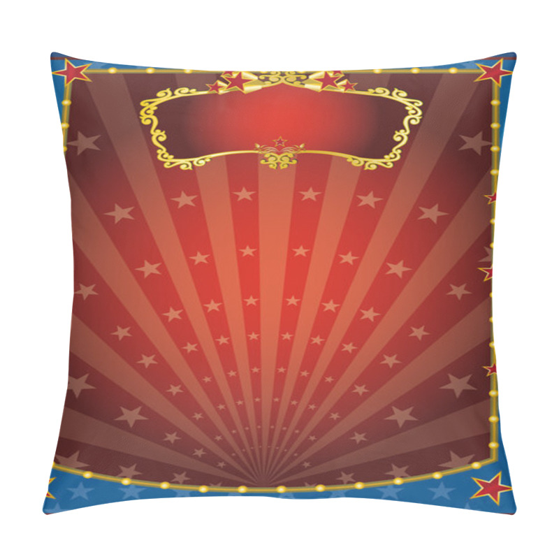 Personality  Red And Blue Show Pillow Covers