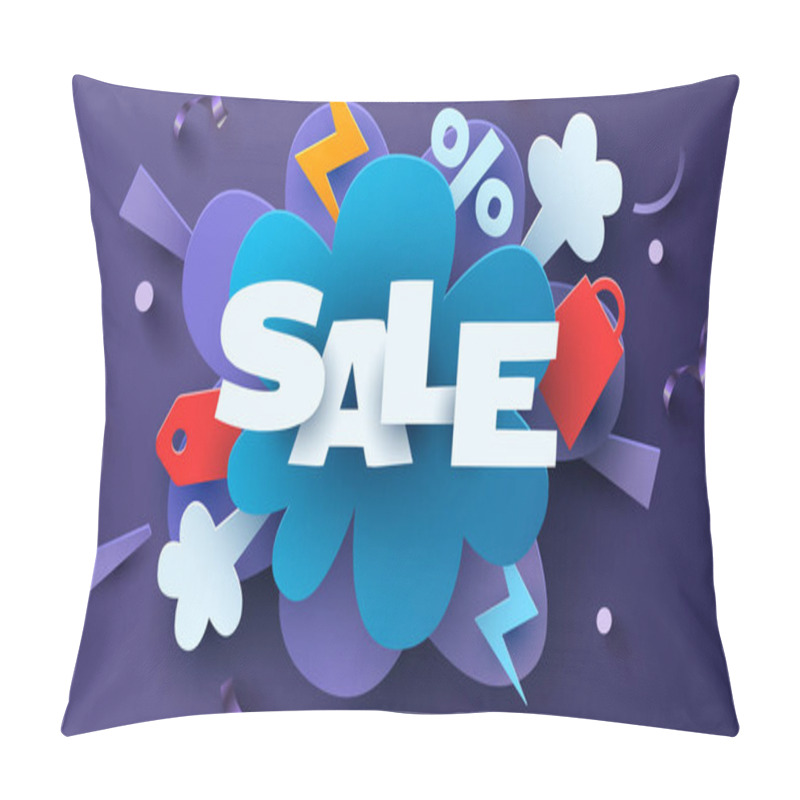 Personality  Discount Creative Composition. Mega Sale. Vector Illustration. Pillow Covers