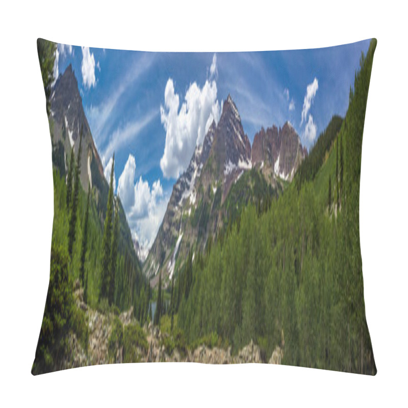 Personality  Maroon Bells And Crater Lake Panorama Pillow Covers