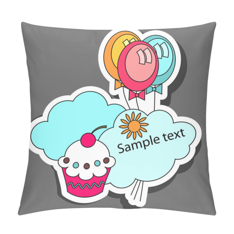 Personality  Party Sticker Design Pillow Covers