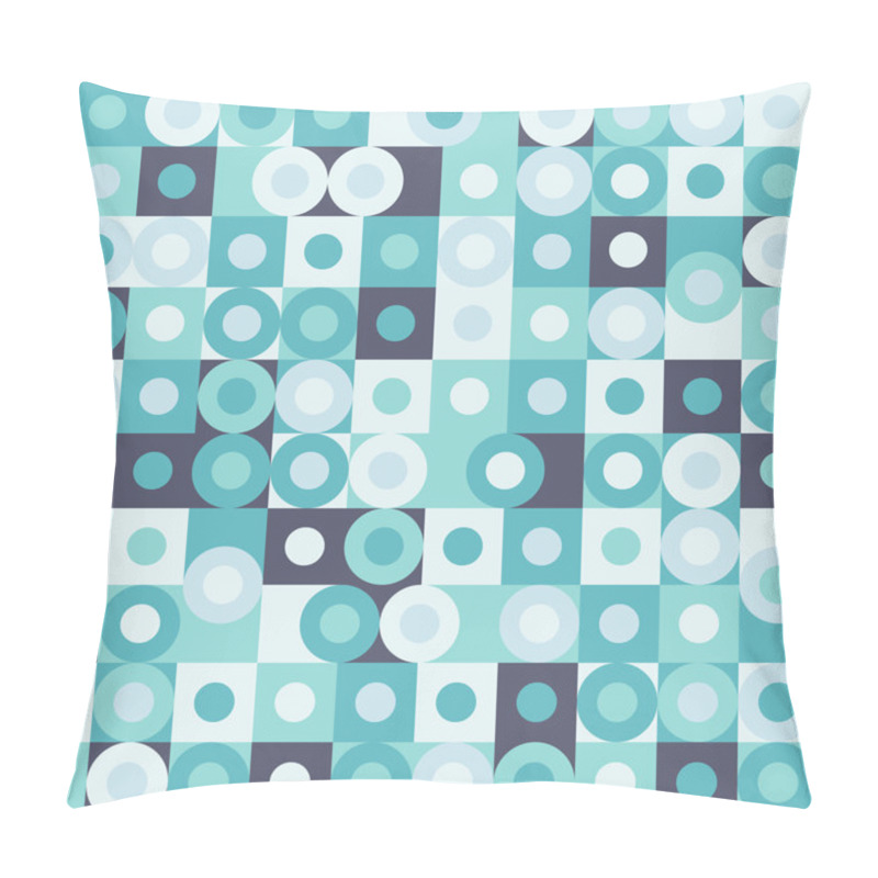 Personality  Abstract Seamless Pattern With Circles And Squares. Pillow Covers