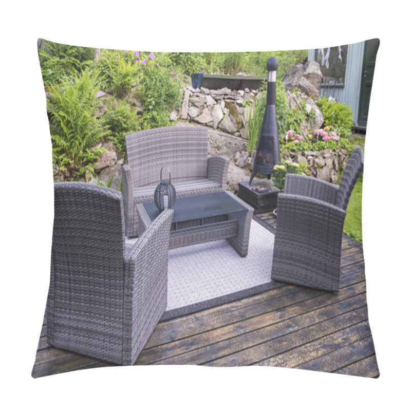 Personality  Patio With Furnishings Pillow Covers