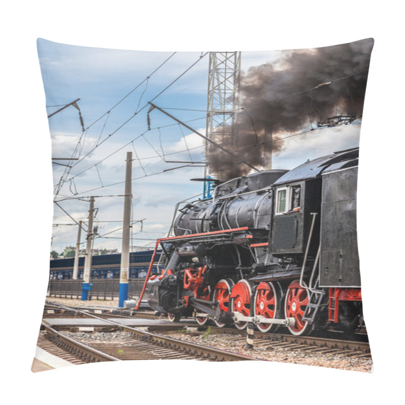 Personality  Old Steam Train Pillow Covers