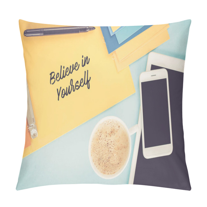 Personality  Notepad On Workplace Table Pillow Covers