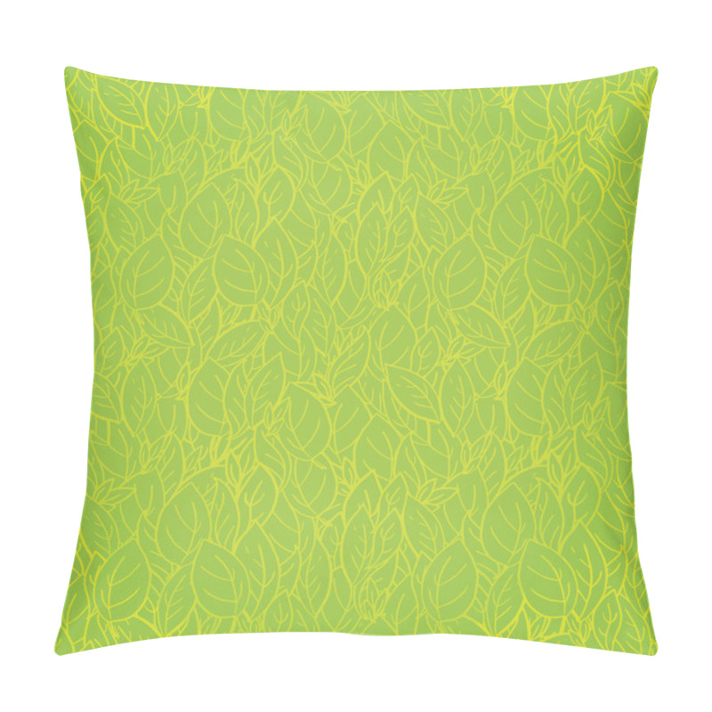 Personality  Seamless Leaves Background Pillow Covers