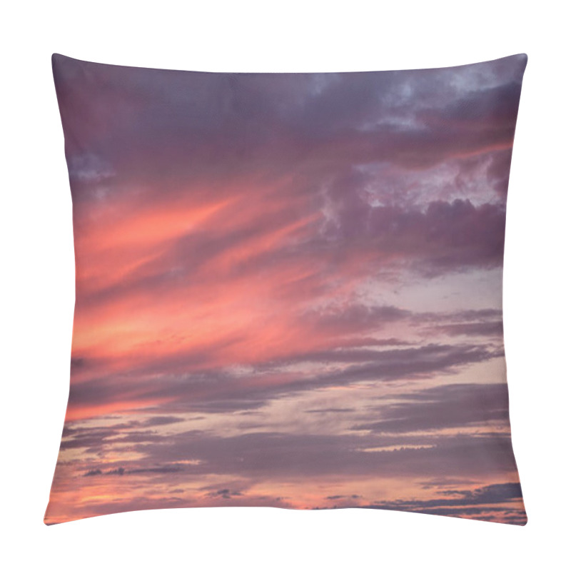 Personality  Sky With Clouds At The Sunset Pillow Covers