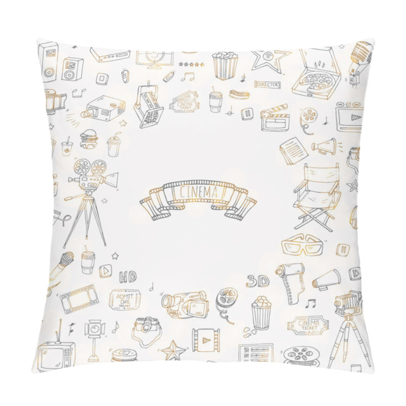 Personality  Cinema Icons Set Pillow Covers