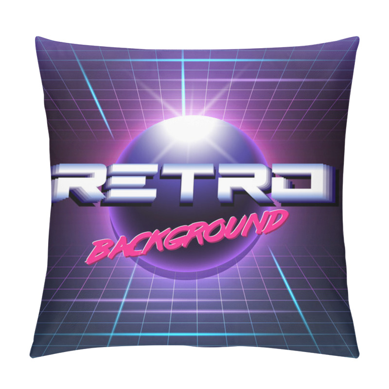 Personality  Retro Sci Fi Background3 Pillow Covers