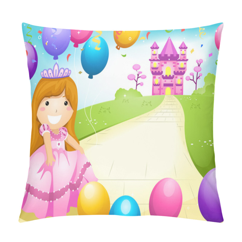 Personality  Kid Dressed In A Princess Costume Pillow Covers