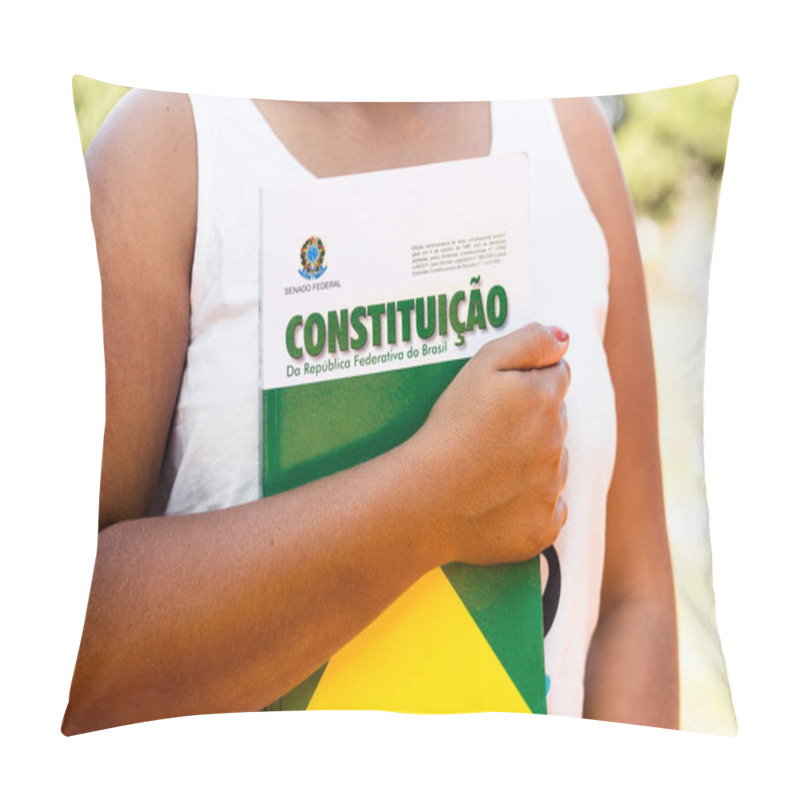 Personality  July 1, 2019, Brazil. Constitution Of The Federative Republic Of Brazil. The Constitution Is The Fundamental And Supreme Law Of Brazil Pillow Covers