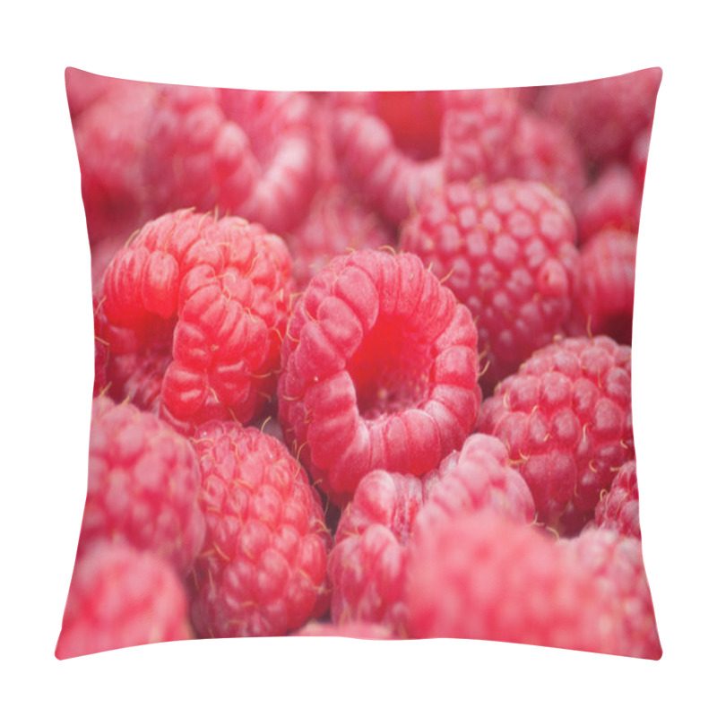 Personality  Red Raspberry Macro Pillow Covers