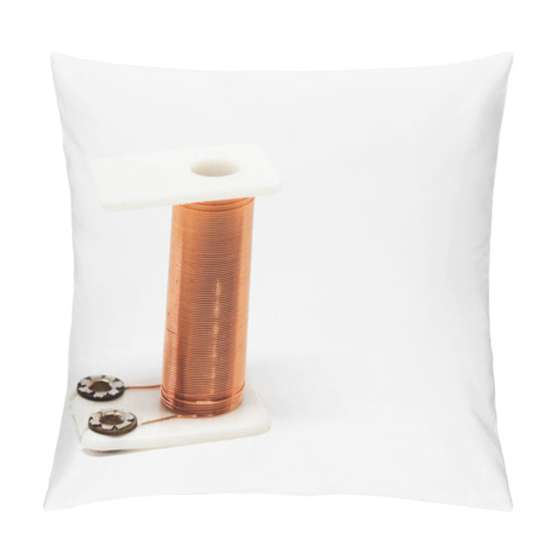 Personality  A Coil With Copper Wire That Forms Part Of An Electric Magnet Pillow Covers