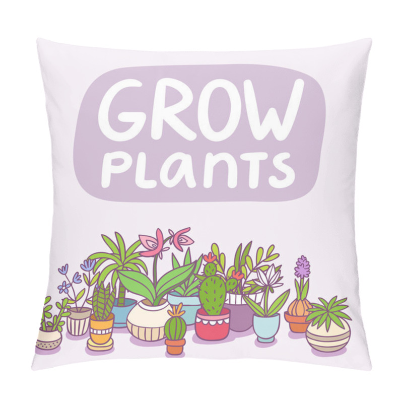 Personality  Grow Plants Pillow Covers