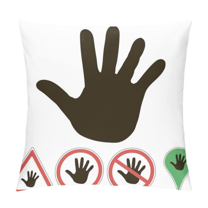 Personality  Palm Of Hand Pillow Covers