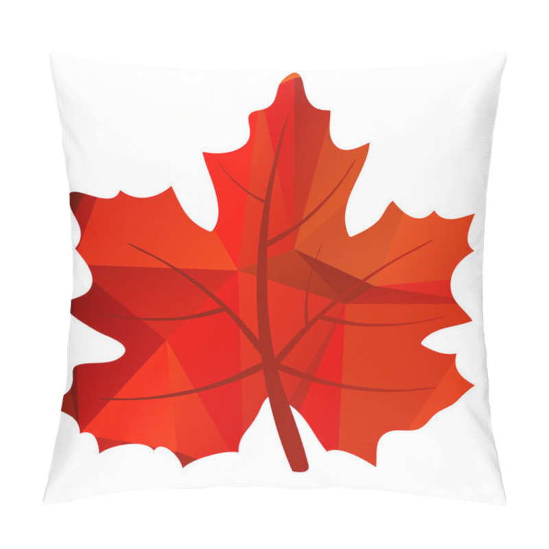 Personality  Red Bright Maple Leaf Pillow Covers