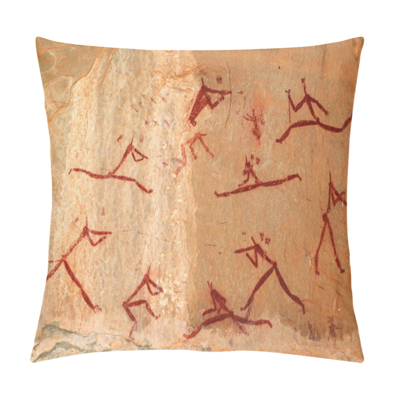 Personality  Bushmen Rock Painting Pillow Covers