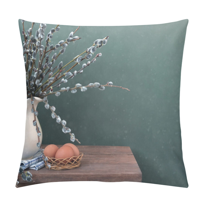 Personality  Still Life With A Willow Bouquet Pillow Covers