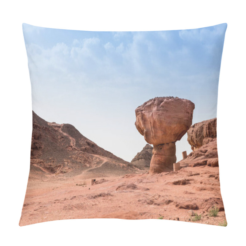 Personality  Mushroom Rock In Timna Park Israel Pillow Covers