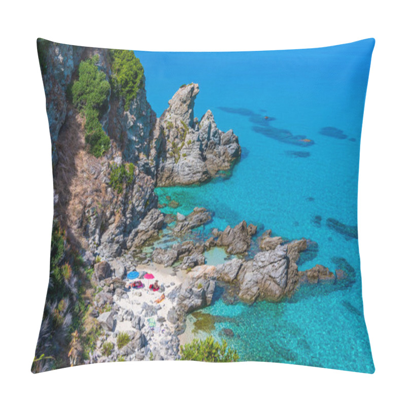 Personality  Marinella Di Zambrone - Paradise White Beach In Calabria At Beautiful Coast - Close To  Tropea - Travel Destination In Italy Pillow Covers