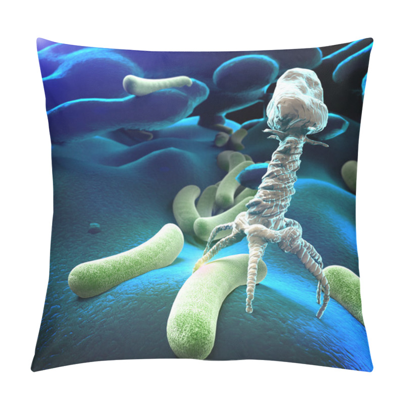 Personality  Bacteriophage Virus Pillow Covers